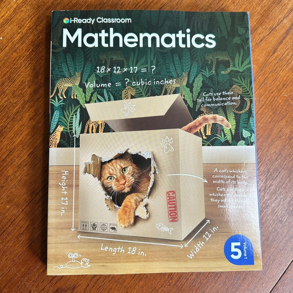 i-Ready Classroom Mathematics Grade 5 Volume 1 Workbook Homeschool Curriculum